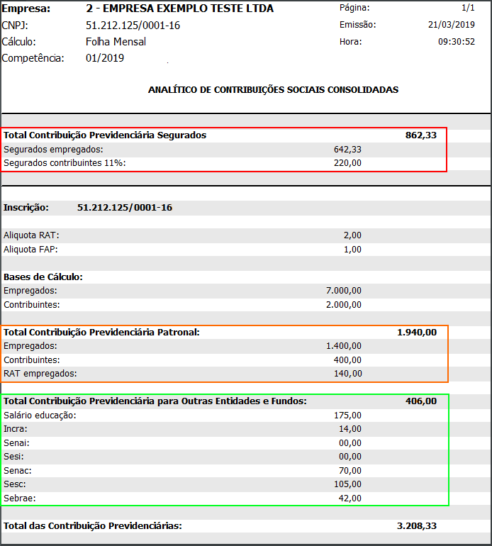 Exemplo De Folha De Pagamento De Uma Empresa Novo Exemplo 2772